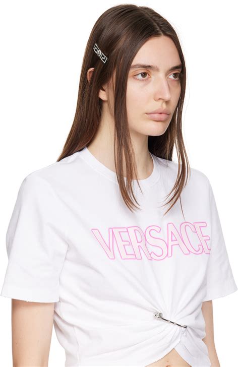 versace hair clips|versace hair band.